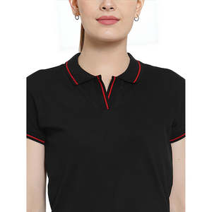Polos de Mujer, Blusas Casuales a la Moda Diseñadas para el Estilo Diario Moderno, Polos de Mujer Transpirables de Mezcla de Algodón, Ideales - Product Image 6