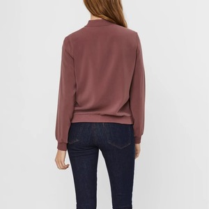 Nouveau modèle Veste matelassée grande taille pas chère vente en gros personnalisée Blouson aviateur raglan à manches longues et fermeture éclair pour femmes avec poches - Product Image 3