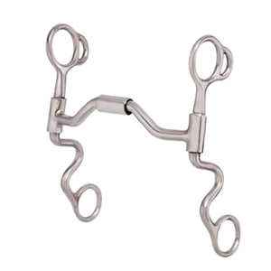 Premium 5\" Low Port Stainless Steel Horse Training Bit <b>Roller</b> Mullen Relief Turbine for Horse Riding - Product Image 5