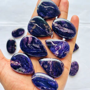Piedra preciosa suelta de cabujón de Charoite Natural 100% de alta calidad de forma y tamaño mixtos para la fabricación de joyas-Venta al por mayor - Product Image 1