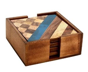 Posavasos con incrustaciones de nácar para Decoración de mesa, posavasos con incrustaciones de resina, juegos de té y café, posavasos con incrustaciones de fregona, accesorios de mesa - Product Image 3