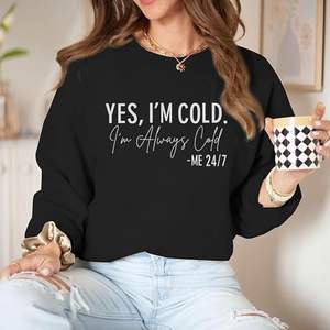 Nueva Sudadera de Algodón para Mujer, de Lujo, Manga Larga, Cuello Redondo, Hombros Caídos, Lisa, Cómoda e Informal, de Bangladesh - Product Image 1