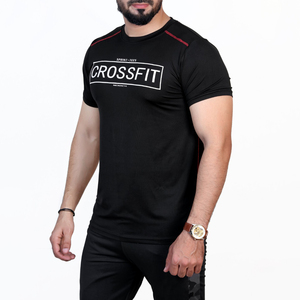 2025คลาสสิกเสื้อยืดลูกเรือเข้ารูปแบบพรีเมี่ยมสำหรับผู้ชายระบายอากาศและแห้งเร็วด้วยการออกแบบที่พอดีตัวพิมพ์ลายสแปนเด็กซ์/ โพลีเอสเตอร์ที่กำหนดเอง - Product Image 2