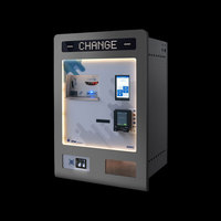 Changeur de pièces et de jetons SIRIO TOUCH 5 avec trémie X5 et fonction de jetons perforés, compatible SDK