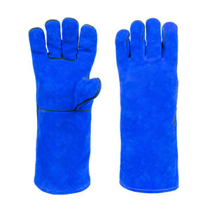 Gants de soudage en cuir de vachette de qualité supérieure, résistants à l'abrasion, à la chaleur et aux flammes, pour les travaux lourds - Product Image 3