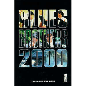 Carte postale Blues Brothers 2000 A4, impression numérique, papier offset, style musical, lumières de Noël/du Nouvel An - Product Image 1