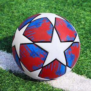 Balón de fútbol de partido oficial de alta calidad, tamaño adulto personalizado 5, balón de fútbol profesional de Material de Pu suave - Product Image 4