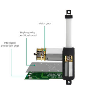 مشغل Ultra سريع للغاية سرعة عالية: خطي ، 6-24 فولت ، قضيب دفع خفيف مع 8N/1.8lbs/Force - Product Image 6