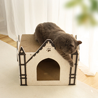 Usine nouveau Design cathédrale chat griffoir maison papier ondulé chat griffoir lits jouets fournitures pour animaux de compagnie