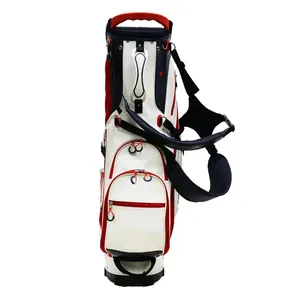 Nuevo diseño impermeable logotipo personalizado lona cuero Golf personal bolsa buque estuche rígido Mini bolsa de Golf etiqueta - Product Image 1