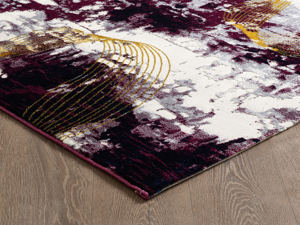 Alfombra turca de lujo hecha a máquina, color rojo intenso, premium, para sala de estar, del fabricante de Gaziantep. - Product Image 3