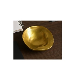 Bols décoratifs en métal plaqué or de luxe pour les événements Bols en métal argenté de concepteur de tendance mondiale pour la cuisine et la vaisselle en toute sécurité - Product Image 6