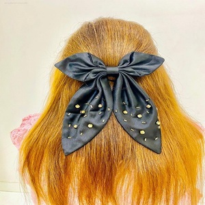 Accesorios para el cabello de moda de aspecto relajante, lazos de cola de cocodrilo hechos a mano multicolor para niños y niñas, lazos con cuentas personalizados - Product Image 5