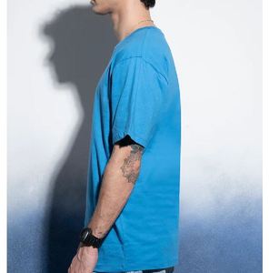 Camiseta 100% Algodón para Hombre, Corte Holgado, Estampada, Transpirable, de Alta Calidad, con Logotipo Personalizado, Servicio OEM, Camiseta Personalizada para Hombre - Product Image 3