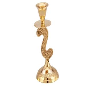 Portavelas cónico de aluminio de alta calidad con portavelas de Metal con acabado dorado brillante para decoración de iluminación - Product Image 2