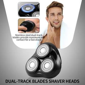 1 Paquete de Cabezales de Repuesto para Afeitadora Rotativa de Triple Cuchilla, Compatible con Mini Afeitadoras Eléctricas Negras para Afeitado Facial y Uso en Autocaravanas - Product Image 5