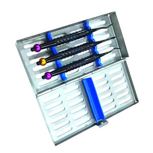 Proximateurs dentaires Ensemble de chirurgie pour implants Kit d'ascenseur PDL en acier de haute qualité avec revêtement noir Manuel d'instruments - Product Image 1