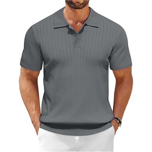 เสื้อเชิ้ตผู้ชายแขนสั้นคอปก ผ้าเรียบ ใส่สบาย สำหรับฤดูร้อน ป้องกันริ้วรอย สามารถปรับแต่งสีและขนาดได้ - Product Image 6