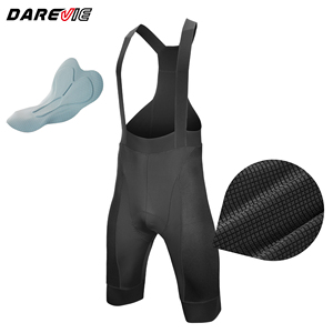 <span class=keywords><strong>Pantaloni</strong></span> da ciclismo Darevie imbottiti premium a vita alta con tasca posteriore, pantaloncini da ciclismo a compressione da uomo - Product Image 3