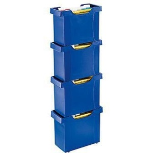 Leitz Uni-Box Plus DIN A4 Hanging <b>File</b> Box with 20 Blue Polystyrene <b>Files</b> for <b>Organizing</b> Paper & Media - Product Image 3