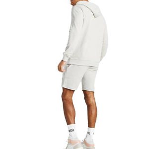 Nouvel ensemble de survêtement en molleton de coton d'été pour hommes, deux pièces, streetwear, manches courtes, sweat-shirt et short - Product Image 4