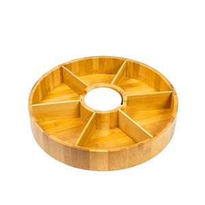 Nouveau plateau de service à condiments à compartiment rectangulaire et plateaux de service en bois de fruits secs pour restaurants décor de table de table à la maison - Product Image 6