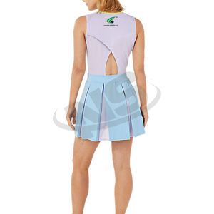 Venta al por mayor de uniforme de tenis de LICRA de algodón para mujeres de secado rápido ligero ropa deportiva de equipo diseño de sublimación personalizado - Product Image 2