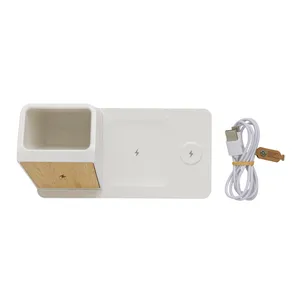Caricatore Wireless 3-in-1 Ontario, Portapenne Sostenibile e Compagno per Gadget - Product Image 6