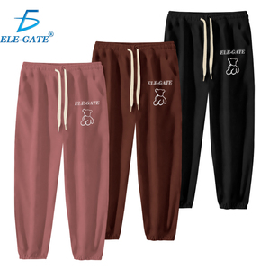 Pantaloni Harem Termici in Cotone con Design Traspirante a Orsetto, Vita Media e Fodera in Pile - Product Image 1