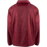 Veste d'entraîneur pour homme, logo personnalisé, haute qualité, vente en gros 2024, couleurs unies, col montant en toile, veste décontractée personnalisée