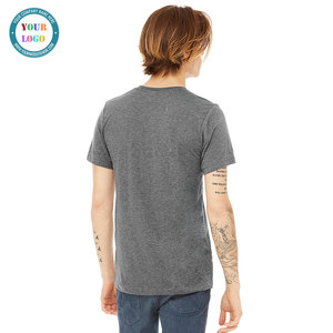 Camiseta muscular de manga corta para hombre, camiseta informal ajustada con cuello en V, camiseta atlética para entrenamiento de gimnasio - Product Image 5