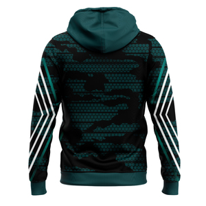 Sweat à capuche pour homme de haute qualité respirant sublimé avec un design personnalisé de fermeture éclair sur le dessus et impression numérique pour la saison hivernale sweat à capuche pour homme - Product Image 4
