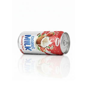 Boisson au lait de coco saveur fraise 330 ml-500 ml en canettes, marque privée, approvisionnement en gros du Vietnam, vente chaude 2026 - Product Image 1