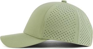 Custom Logo 5 Panel Baseball Mesh <b>Back</b> Trucker Hat Waterproof Quick Drying Laser Cut Hole Perforated Performance Gorra Golf Hats - Product Image 3