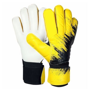 High Quality Professional Goalkeeper <b>Gloves</b> Excellent Finger Protection Leather Material Waterproof Breathable Adjustable Wrist - Product Image 1