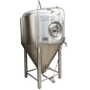 Fermentatore per birra con serbatoio di fermentazione in acciaio inossidabile con rivestimento in glicole da 400 litri