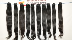 Venta al por mayor 100% Extensiones de cabello humano de la cutícula de Wgs recto natural sin procesar - Product Image 4