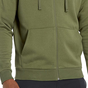 Sweat à capuche zippé pour homme, poids lourd, fermeture éclair intégrale, 100% coton molletonné, sweat à capuche d'hiver chaud, streetwear, logo personnalisé, OEM, vente en gros - Product Image 6