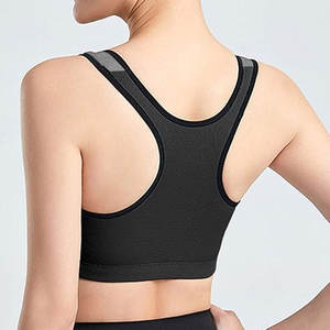 Soutien-gorge de sport pour femmes respirant à maintien élevé, fabriqué sur mesure, séchage rapide, léger, polyester/coton, fabriqué en usine, prix raisonnable - Product Image 2