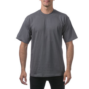 เสื้อยืดแขนสั้นคอลูกเรือผู้ชายหนักธรรมดา - Product Image 6