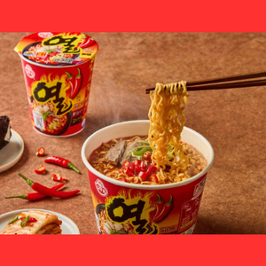Ramen Yeul Extra Picante en Vaso de la Marca Ottogi, 62 g (15 Vasos/Caja) - Exportación de Fideos de Alta Temperatura - Product Image 6