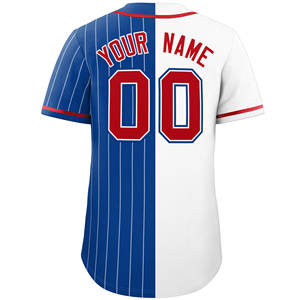 Vente en gros Respirant 100% Polyester Blanc Couleur Bloqué Impression Numérique Maillot de Baseball Unisexe Personnaliser Cousu Logo Nom Bouton - Product Image 4