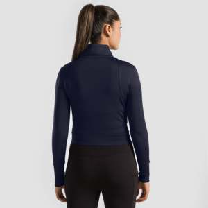 Chaqueta Aero Fit Slim Azul Marino con Cuello Alto para la Temporada de Otoño - Product Image 3
