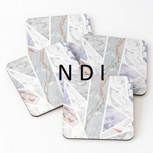 ชุดแผ่นรองแก้วตกแต่งทำมือ 4 ชิ้น แผ่นรองแก้วชา แผ่นรองแก้วลายหินอ่อน สำหรับตกแต่งโต๊ะอาหาร แผ่นรองแก้วชาลายหินอ่อน - Product Image 4