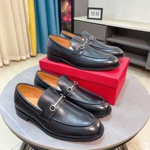 Chaussures habillées décontractées pour hommes en cuir véritable faites à la main, toutes saisons, antidérapantes, printemps, été, automne, hiver - Product Image 1