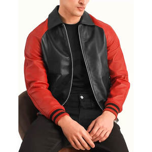 Veste à Offre Spéciale en cuir sur mesure Veste Lettermen avec logo personnalisé Veste Lettermen en cuir d'hiver pour hommes - Product Image 2