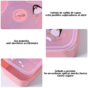 Recipiente de Plástico para Alimentos CASAMAX WL AD-1901 con Tapa, Capacidad de 1.2L, Estilo Clásico, Origen China ENTREGA LOCAL - Product Image 4