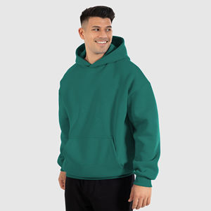 2026 Custom Men's <b>Oversized</b> <b>Fleece</b> <b>Hoodie</b> New Style Pullover with Comfortable Winter Embossed Digital Printed Design - Product Image 3