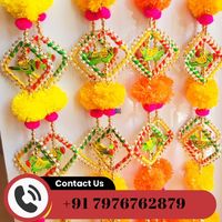 Dekorasi Festival rumah karangan bunga buatan, untaian bunga buatan untuk pesta pernikahan India, latar belakang panggung, dekorasi tradisional dan acara
