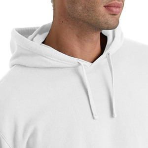 Autumn Men's Long Sleeve <b>Zip</b> Hoodie Medium Slim Cotton French Terry Sweatshirt with Embroidered <b>Pocket</b> Solid Color Men's <b>Hoodies</b> - Product Image 3